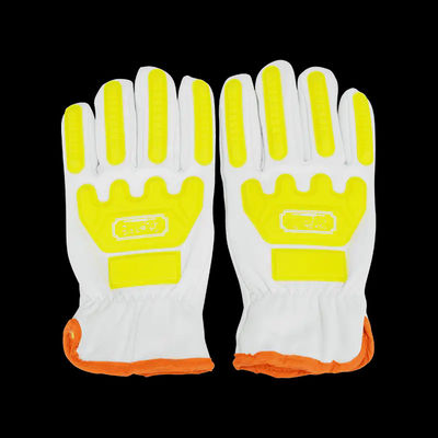 Guanto di lavoro, guanto di sicurezza, guanto in pelle, guanto in pelle di capra, guanto in pelle di capra resistente agli urti